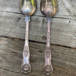 Lot of 2 Vintage 1900s Silver Spoons
